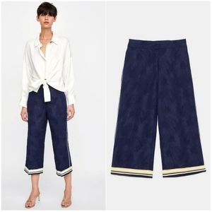 NWT ZARA | Jacquard Culottes Pants